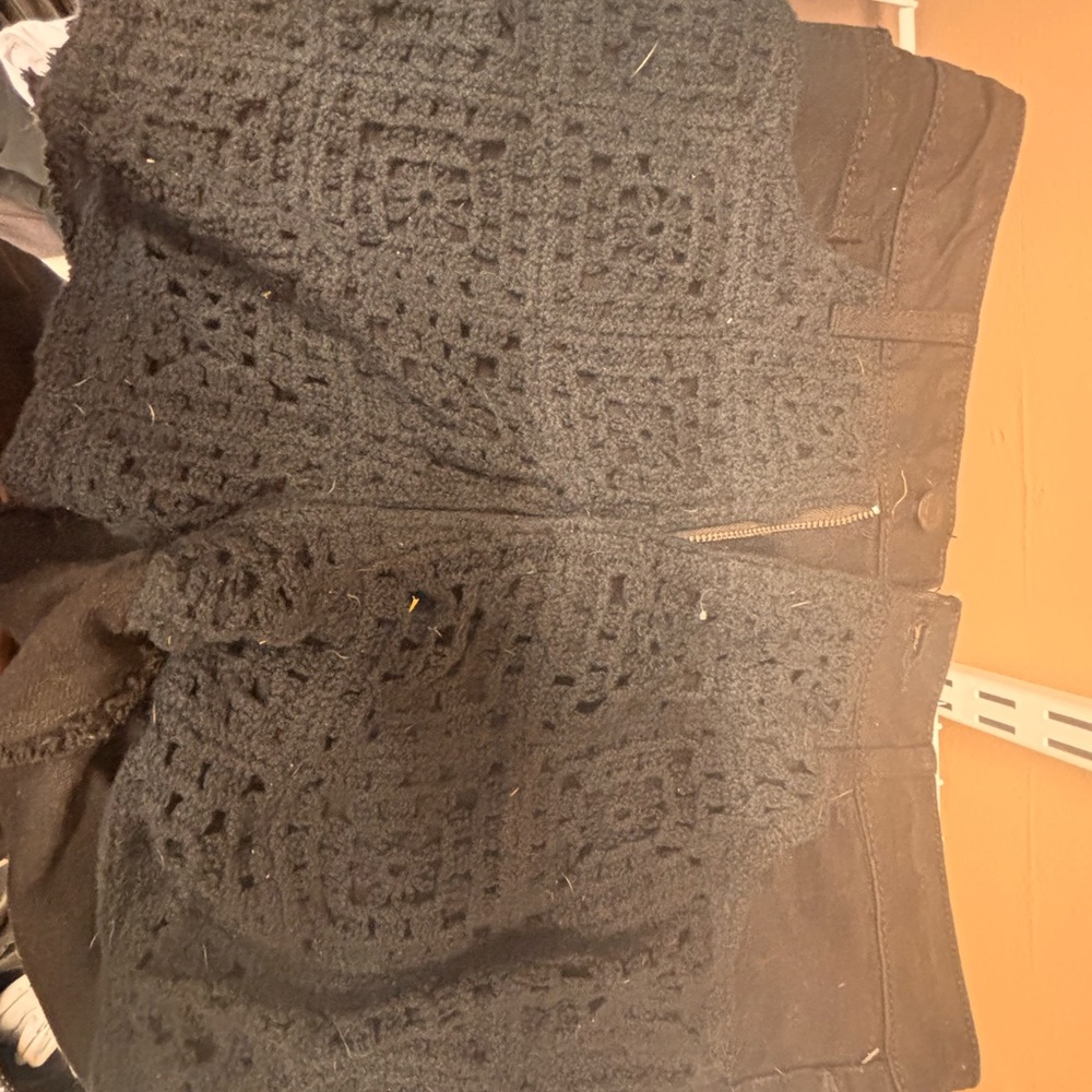 Vanilla Star Black Lace Shorts